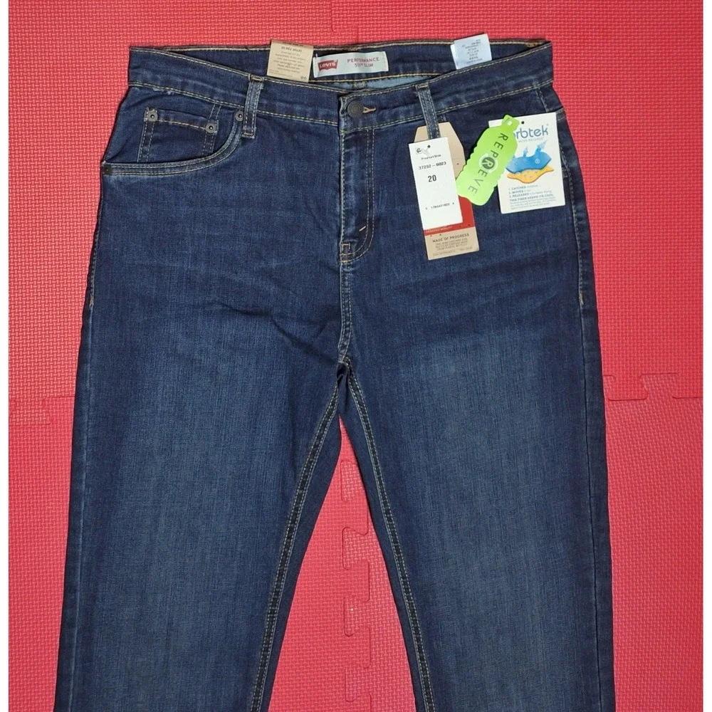 Levi's Performance 511 Slim Denim Dark Blue Jeans Stretch Sz 30x30 20 Reg Men's